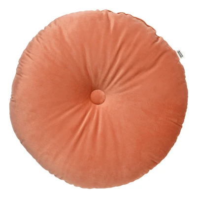Afbeelding van Dutch Decor OLLY Sierkussen rond velvet 40 cm Muted Clay roze