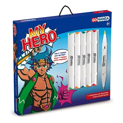 Afbeelding van 5 Tekenpennen Alcoholmarkers Mijn Held Manga 1