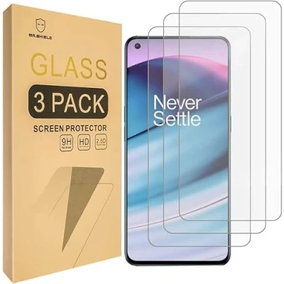 Afbeelding van Quanen 3 stuks gehard glas voor OnePlus Nord CE 5G, displaybeschermfolie krasbestendig zonder luchtbellen extreem robuust (HD ultra transparant) hardheid 9H