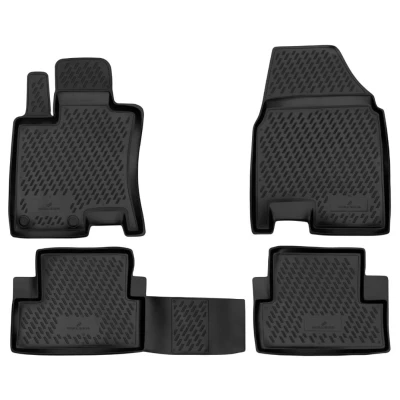 Afbeelding van WALSER XTR 75177 Vloermatset Rubber voor en achter Zwart Op maat gemaakt