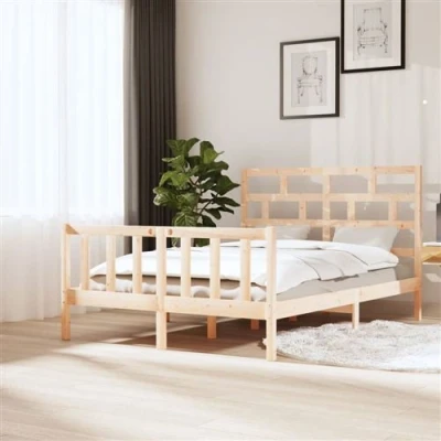 Afbeelding van vidaXL Bedframe Naturel 140 x 200 cm