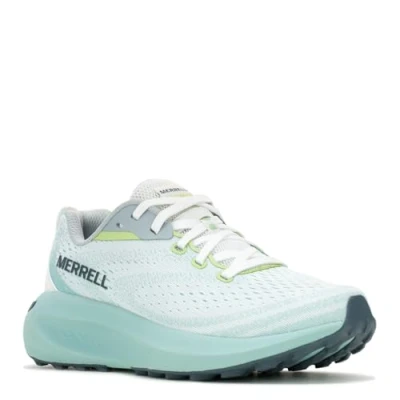 Afbeelding van Merrell Morphlite Trail Hardloopschoenen voor dames, Wit mat blauw