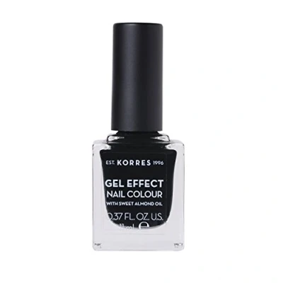 Afbeelding van Korres Geleffekt Nagellack Nagellak, Dames, Maat: 11 ml, Black 100