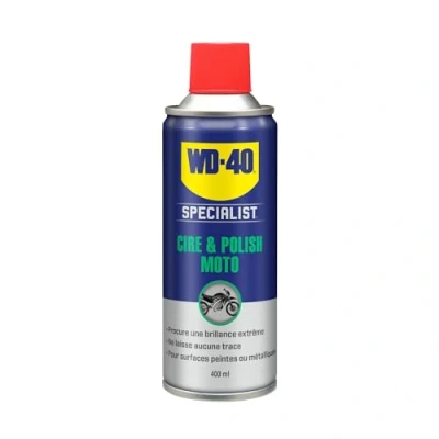 Afbeelding van WD 40 Specialist Moto was en polish, aerosol, extreme glans langdurig, bevat carnaubawas bijenwas, laat geen sporen na, 400 ml