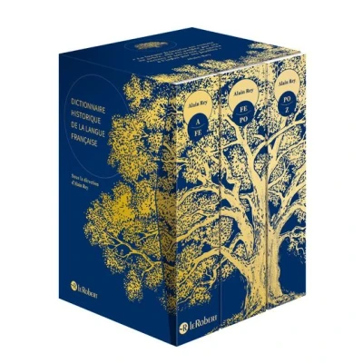 Image de Dictionnaire Historique de la langue française coffret 3 volumes bleu