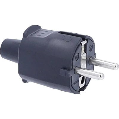 Afbeelding van AS Schwabe 62222 Stekker met randaarde PVC 230 V Zwart