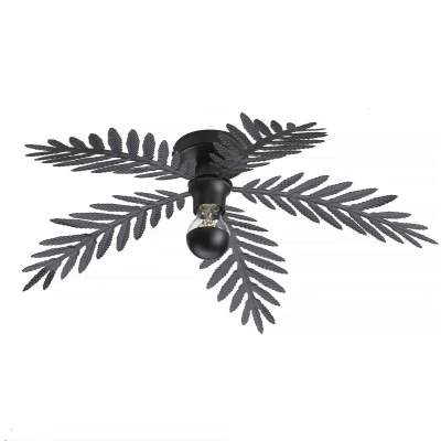 Afbeelding van Ylumen Plafondlamp Palm 5 bladen Ø 60 cm zwart