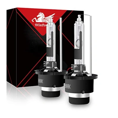 Afbeelding van WinPower D2R Xenon HID lamp ombouwset 35 W 6000 K cool wit metaal Stents 12 V autokoplamp, 2 lampen