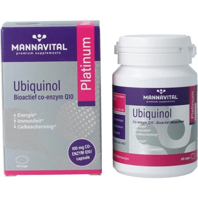 Afbeelding van MannaVital Ubiquinol Platinum Capsules 60CP