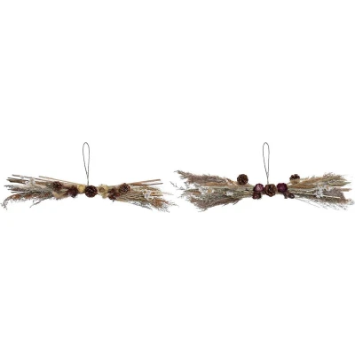 Afbeelding van Kerstversiering DKD Home Decor Bloem (60 x 15 8 cm) (2 Stuks)