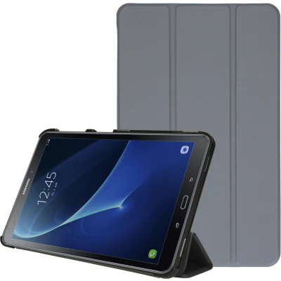 Afbeelding van iMoshion Tablet Hoes Geschikt voor Samsung Galaxy Tab A 10.1 (2016) Trifold Bookcase Grijs
