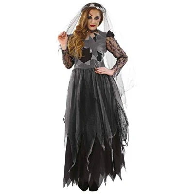 Afbeelding van Fun Shack Vrouwen Zombie Trouwjurk Vermomming, Halloween Vermomming in Maat M