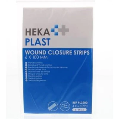 Afbeelding van Suture Strips Heka hechtingstrips 6 x 100mm zakje 4 maal 5 stuks