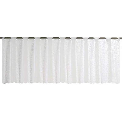 Afbeelding van Elbersdrucke 198480 membraan privacygordijn, halftransparant, 45 x 160 cm, wit 00