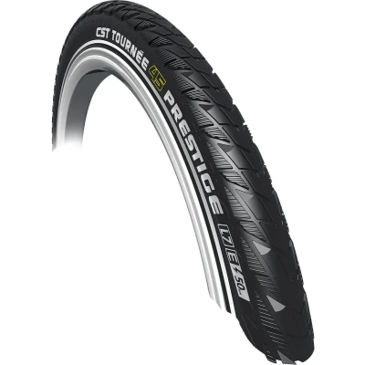 Afbeelding van Buitenband CST Tournée Prestige 28 x 2.00&quot; 50 622 mm zwart met reflectie