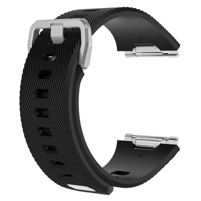 Afbeelding van Fitbit Ionic siliconen bandje met gesp Maat: Small zwart