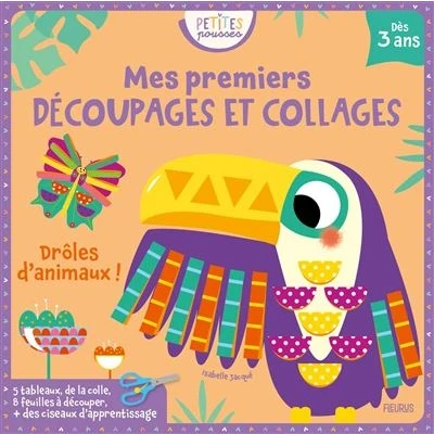 Image de Mes premiers découpages et collages. Drôles d&#039;animaux !