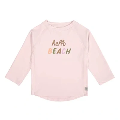 Afbeelding van Lässig Zwemshirt Rashguard Lange Mouw Splash &amp; Fun Hello Beach light pink, 19 24 mnd. Maat 92