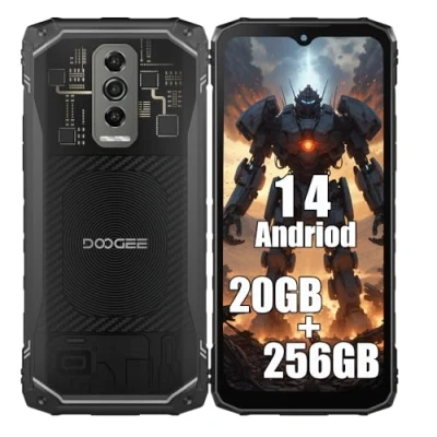 Afbeelding van DOOGEE Blade 10 Ultra 4G Rugged Smartphone, 20 GB + 256 GB, 6,56 inch, 50 MP AI camera 8 MP, 5150 mAh accu, Android 14, waterdicht, Octa Core, IP68/GPS/NFC/Face ID