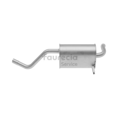 Afbeelding van HELLA 8LD 366 034 821 Einddemper Achter Met aanbouwdelen RENAULT: Modus / Grand