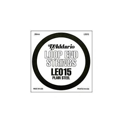 Image de D&#039;Addario LE015, .015 Corde au détail à boucle acier pur guitare acoustique ou électrique