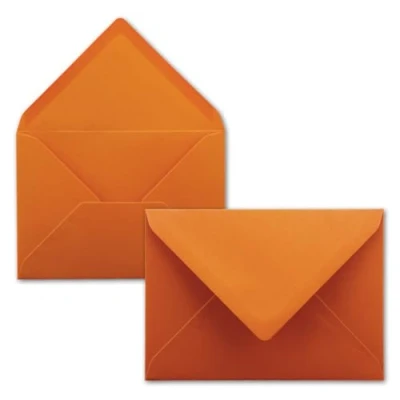 Afbeelding van FarbenFroh Enveloppen, 100 stuks, terracotta, DIN C6, 114 x 162 mm, enveloppen met natte plakrand zonder venster voor wenskaarten en uitnodigingen, serie