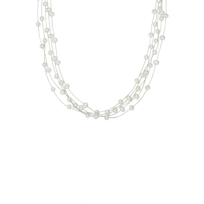 Afbeelding van Valero Pearls SÜßWASSER Zuchtperlen Ketting, Dames, Maat: One Size, Silber