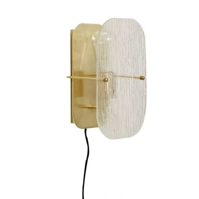 Afbeelding van Hübsch Ruffle Wandlamp Messing