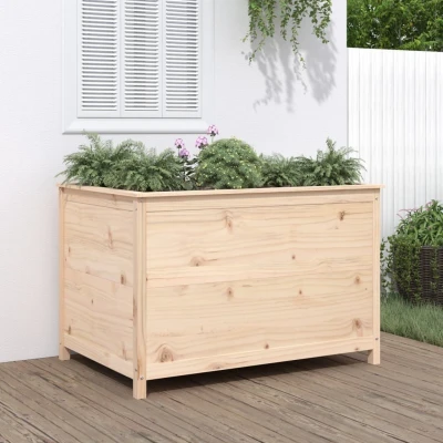 Afbeelding van Plantenbak verhoogd 119,5x82,5x78 cm massief grenenhout