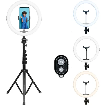 Afbeelding van Agfa Ringlamp 11&#039;&#039; incl. statief tot 155cm + bluetooth remote