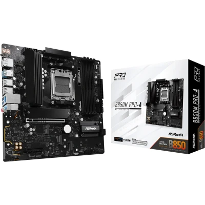 Afbeelding van ASROCK B850M Pro A Moederbord Micro ATX Socket AM5 AMD B850 DDR5 Realtek ALC1220 Wi Fi 7 2.5G LAN