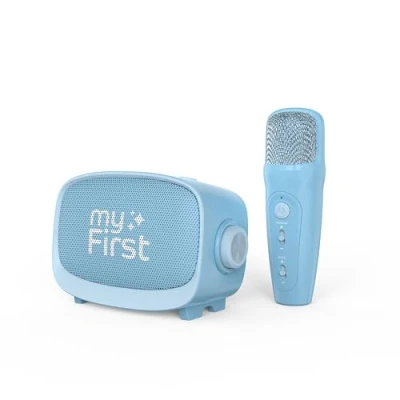 Afbeelding van myFirst Voice 2 Draagbare speaker en draadloze karaoke Microfoon Blauw