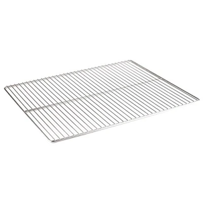 Afbeelding van APS GN 1/2 rooster, keukenrooster, keukenhulp, elektrolytisch gepolijst, draaddikte 3 mm, framedraad 6 26,5 x 32,5 cm, roestvrij staal 18/10, extra zware kwaliteit