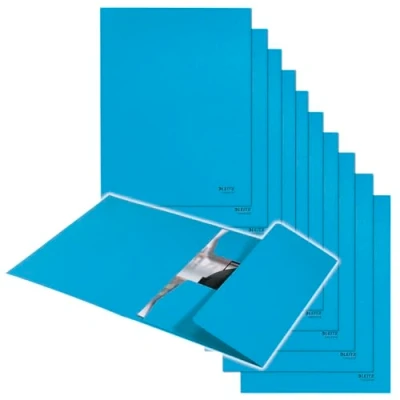 Afbeelding van Leitz Recycle klepmap, uit karton, ft A4, blauw 10 stuks