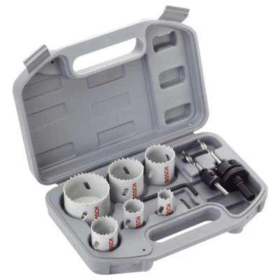 Afbeelding van Bosch 2608580868 9 delige gatzagenset voor elektriciens in koffer