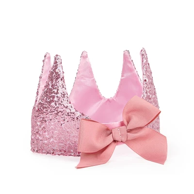 Afbeelding van Great Pretenders Kroon Roze Glitter
