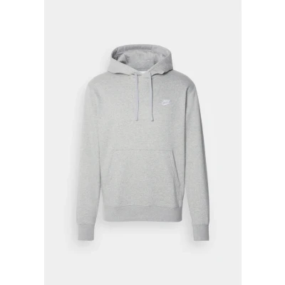 Afbeelding van Nike Sportswear CLUB Hoodie Sweater, Maat: Large, Grey heather/matte silver/white