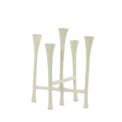 Afbeelding van Light &amp; Living Kandelaar OLIVIER 26x23x45cm Wit