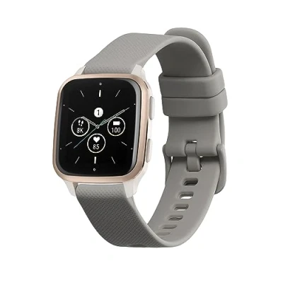 Afbeelding van kwmobile horlogebandje geschikt voor Garmin Venu Sq 2 Music / polsband Smartwatch bandje van TPU Activity tracker horloge band in grijs
