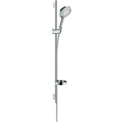 Afbeelding van hansgrohe Raindance Select S doucheset 120 3jet PowderRain met Unica&#039;S Puro glijstang 90 cm chroom