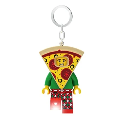 Afbeelding van Lego Iconic Sleutelhanger led zaklamp voor iconische fans fantasiespeelgoed kinderen 76 mm figuur 2 CR2025 batterijen inbegrepen, Pizza Guy