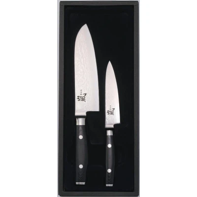 Afbeelding van Yaxell Ran Messenset Santoku &amp; Universeelmes Giftset 69 laags VG 10 Damast