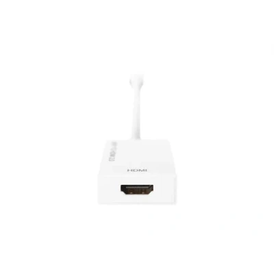 Image de DIGITUS Adaptateur vidéo Mini DisplayPort mâle pour HDMI femelle 20 cm double blindage blanc actif prend en charge la 4K (4096 x 2160)