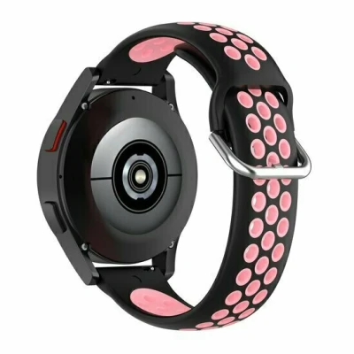 Afbeelding van Garmin Venu / Sq Sq2 2 plus Siliconen sportbandje met gesp Zwart + roze