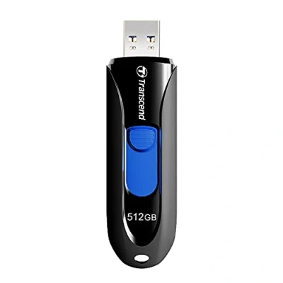 Afbeelding van Transcend JetFlash® 790 USB stick 512 GB Zwart, Blauw TS512GJF790K 3.2 Gen 2 (USB 3.1)