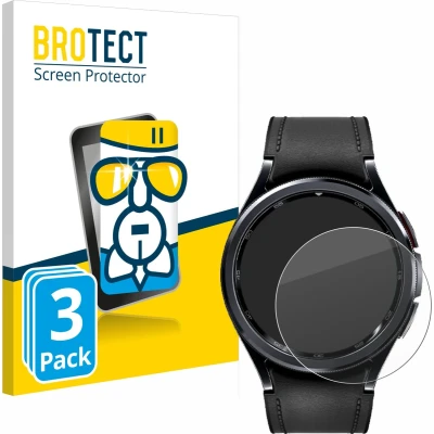 Afbeelding van BROTECT Screenprotector voor Samsung Galaxy Watch 6 Classic (43 mm) Folie Beschermfolie Beschermglas transparant (3 Stuks)