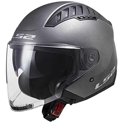 Afbeelding van LS2 OF600 Jethelm Copter mat titanium XS scooter motor