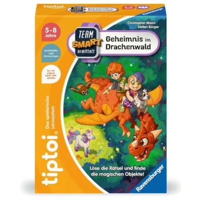 Afbeelding van Ravensburger tiptoi spel 00224 Team SMART onderzoekt Mysterie in het drakenbos, fantastisch (Duits)
