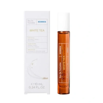 Afbeelding van KORRES White Tea Reisformaat eau de toilette voor dames bloemige en frisse geur vrouwen delicate van jasmijn ideaal onderweg veganistisch 10 ml