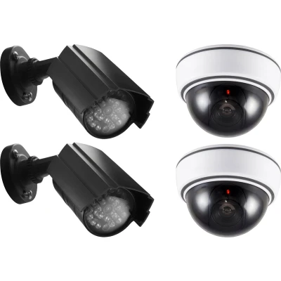 Afbeelding van Alecto DC KIT Set dummy camera&#039;s White Black